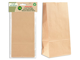 Lunch/Treat Bags Kraft 5 x 10" 10Pk