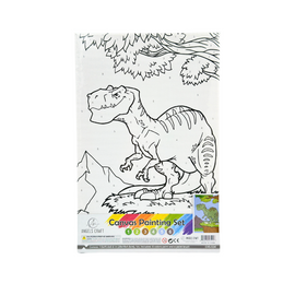 Canvas Painting Set-Dinosaur