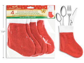Cutlery Non-woven Stocking Holder 4pk 5-1/3in x 4in (MOQ:6)