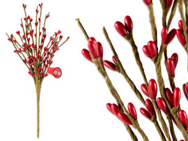 Picks-Red Berries Branch 12.2in (MOQ:48)