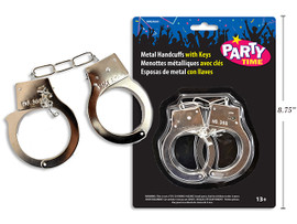 Metal H'ween Handcuffs w/ Keys.(MOQ:12)
