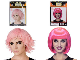 Wig Adult Fashion Doll Pink Bob (MOQ:12)
