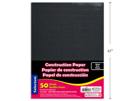 Construction Paper-Black 50 Sheets