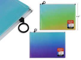 Folder w/Zipper Assorted Colors
