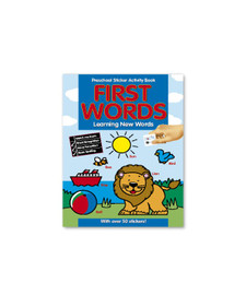 Activity Book w/Stickers "First Words" Preschool