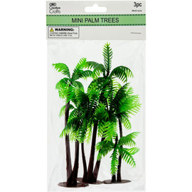 Tree-Mini Palm/Mix Sizes 3Pk