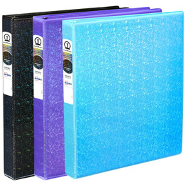 Binder 1" Holographic 3 Assorted Colors