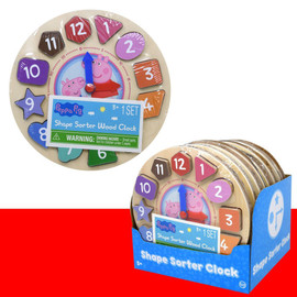 Puzzle-Peppa Pig Wood Clock (Ages 3+)