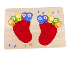 Puzzle-Foot/Left & Right (Toddlers)