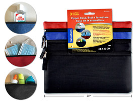 Bag Case-Zipper/3 Sections/Color Code 10.23 x 8.66"