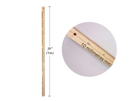 Ruler 39" (100cm) Meter/Wood