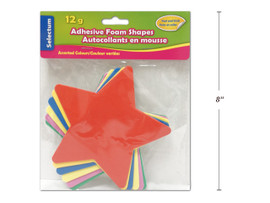 Foamy Shapes-Stars Adhesive/Assorted Colors 12g
