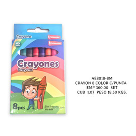 Crayons METACOLOR Fine 8-Assorted Colors