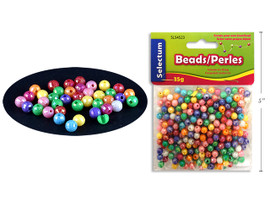 Beads-Round w/Clear String-Pastel Colors