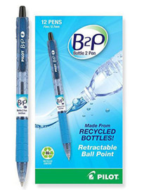 Pen B2P Retractable/Fine (Black) (Dozen)