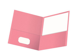 Portfolio Twin Pocket/Letter Size-Pink (25/Box)