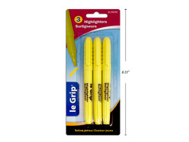 Highlighter Yellow 3Pk B/C