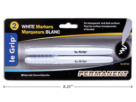 Marker-White/Permanent 2Pk