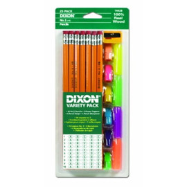 Pencil #2 Yellow-Variety Pack 25Pk