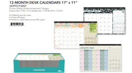 Desk Calendars-Month (12) 17"x 11"