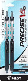 Pen Precise Deco V5 Retractable Black/Xtra Fine 2Pk