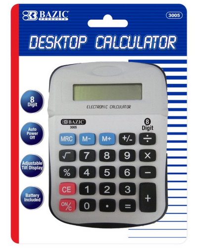 Calculator 8-Digit w/Adjustable Display