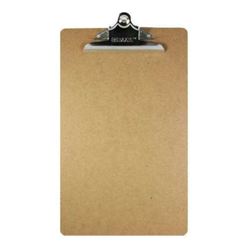 Clipboard w/Spring Clip Legal-Wood