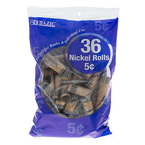 Coin Wrapper-Nickel 36Pk