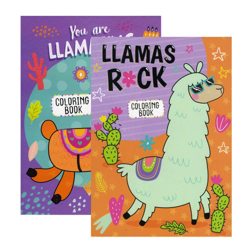 Coloring Book-Llamas Rock