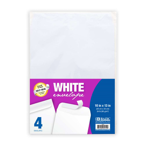 Catalog Envelope Self Seal/White 10"x 13" 4Pk