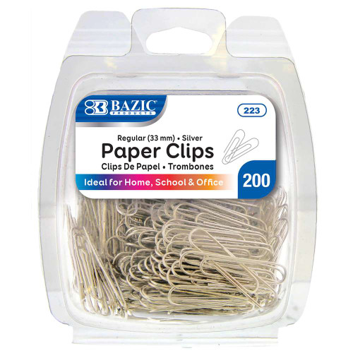 Paper Clips #1-Silver 200Pk