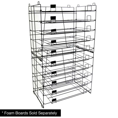 Foam Board Display Rack 22" X 30" 10-Slots