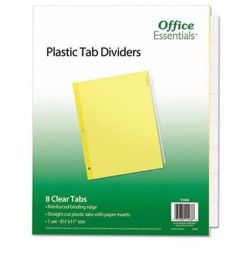 Index Dividers Clear/8 Tabs