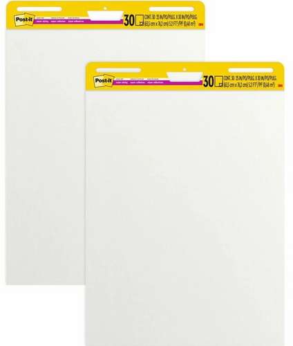 Easel Pad Post-it White (Box/2)