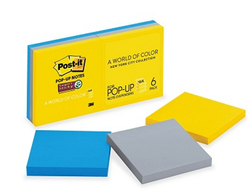 Post-it Notes 3"x 3" Pop-Up Note 6Pk