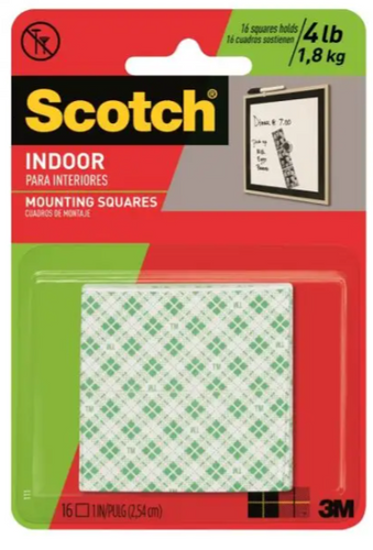 Mounting Tape 3M Squares 1"x 1"