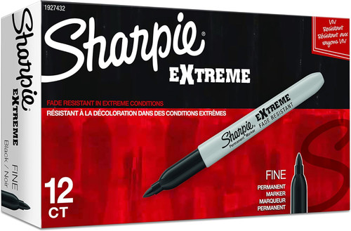 Marker 12Pk Fine/Black SHARPIE EXTREME