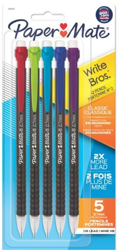 Mechanical Pencil 0.7mm 5Pk (CLASSIC)