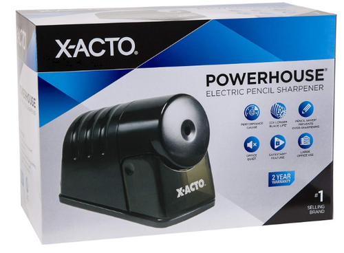 Electric Sharpener X-Acto Powerhouse Medium Usage/Black