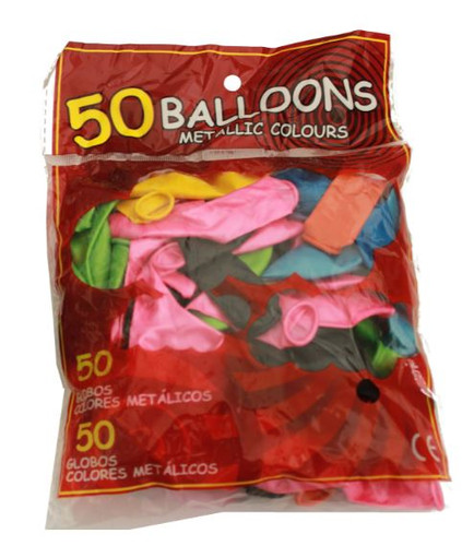Balloons-Metallic Colors 50Pk