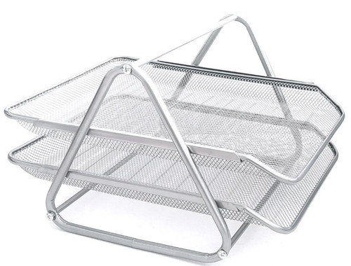 Tray w/2 Tier Metal/Mesh