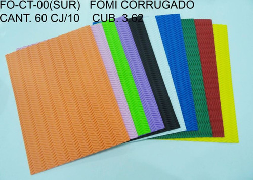 Foamy Sheets 10Pk-Corrugado/Assorted Colors