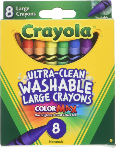 Crayons 8Pk-Washable/Large