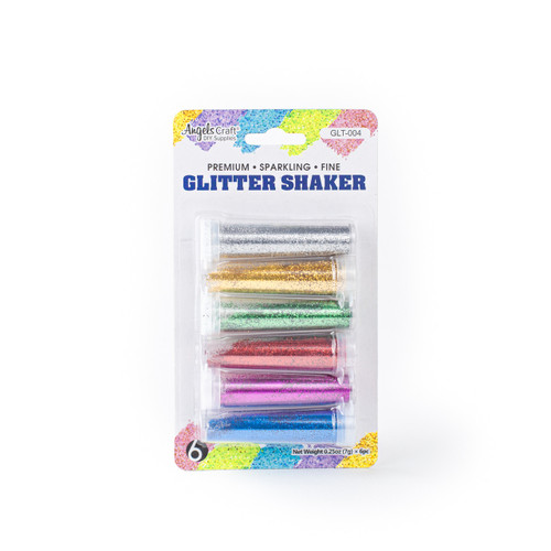 Glitter Shaker-Primary Colors