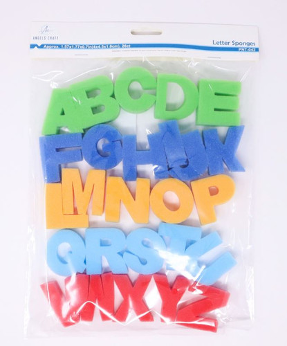 Sponge Shapes-Letters 26Pk