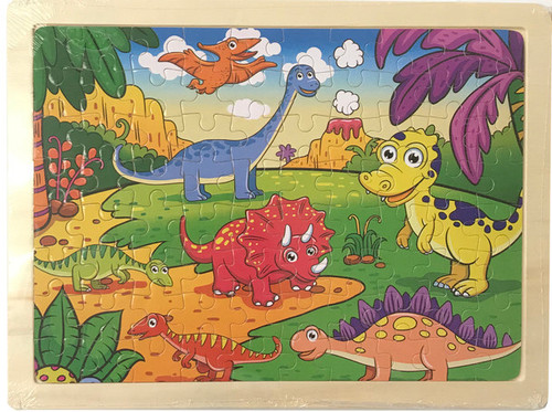 Puzzle-Dinosaur Wood