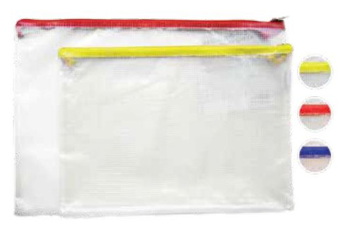 Envelope Mesh Plastic w/Zipper-Letter