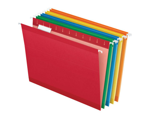 Hanging Folder-1/5 Letter/Assorted Colors 25 Box