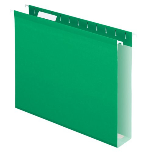 Hanging  Folder-Box Bottom 2" Legal/Bright Green 25 Box