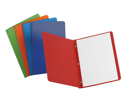 Report Cover w/Fastener Assorted Colors 25 Box